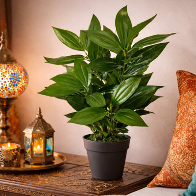 Artificial Foliage Plant 70cm Green Realistic Faux Indoor Home Office Decor - Image 8