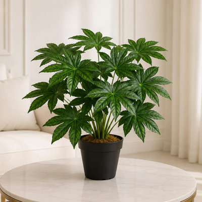 Leaf Artificial Foliage Plant Pot Aralia Plants 60Cm