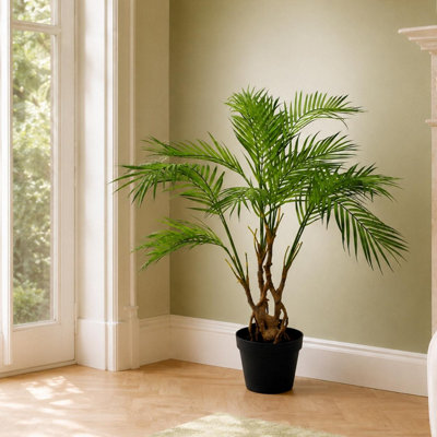 Leaf 90Cm Design Uk Large Realistic Artificial Palm Tree