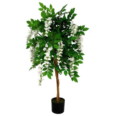 Artificial 130Cm Leaf Design Uk Realistic Artificial Wisteria Tree from B&Q