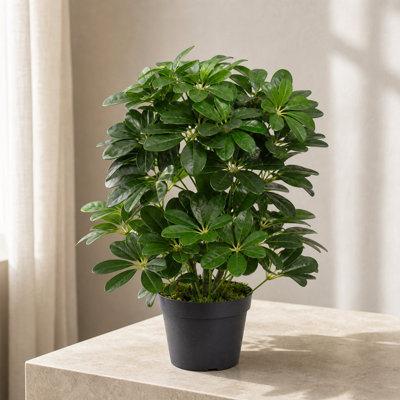 55 cm H Faux Foliage and Fern Plant in Plastic Pot Liner - Image 8
