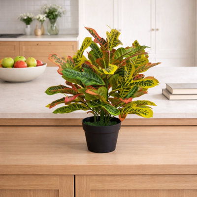 Leaf 65Cm Artificial Codiaeum Multicoloured House Plant