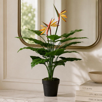 Leaf 70Cm Artificial Bird Of Paradise Plant (Strelitzia) - Large