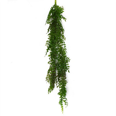 Leaf Artificial Hanging Plant 100Cm Pearls Fern Plant from B&Q