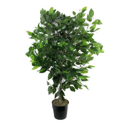 B&Q -  90Cm Artificial Ficus Tree BushLarge Bushy Plant - Image 9