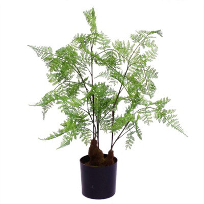 Leaf Artificial Fern Plant 60Cm Fern 60Cm Display from B&Q