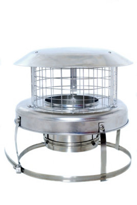 High Top Flex Stainless Steel Liner Cowl (Natural) from B&Q