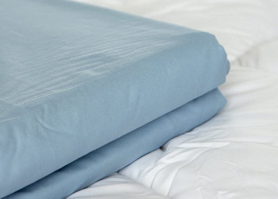  - Just So Home Microfibre Easycare Soft Touch Pillowcases (Blue)