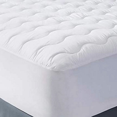  - Just So Home Extra Deep Fill Quilted Mattress Protector Supersoft Microfibre Fully Fitted Elasticated Skirt (Super King)