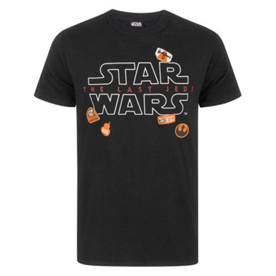 B&Q -  Star Wars Mens Black Badges Short Sleeved T-Shirt (Xx-Large)
