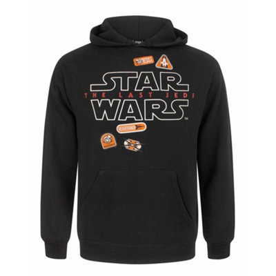 Vanilla Underground Star Wars Mens Black Badges Hoodie (Small) from B&Q