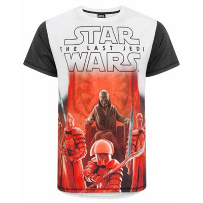 B&Q -  Star Wars Mens White Short Sleeved T-Shirt (Large)