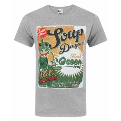 Vanilla Underground Clangers Mens Grey Soup Dragon Short Sleeved T-Shirt (Small) from B&Q