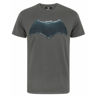 Vanilla Underground Dc Comics Mens Grey Batman Logo Short Sleeved T-Shirt (Small) from B&Q
