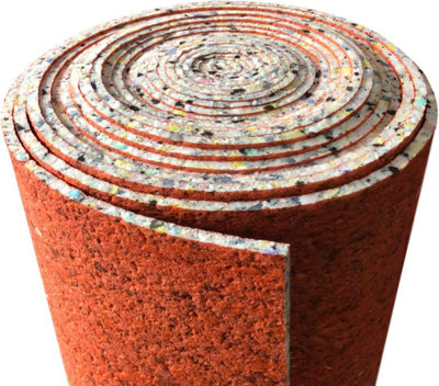 8mm Pu Foam Carpet Underlay 15M2 (11M X 1.37M Roll) General Domestic Underlayment Underfoot Comfort from B&Q