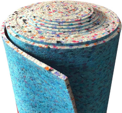 10mm Pu Foam Carpet Underlay 15M2 (11M X 1.37M Roll) General Domestic Underlayment Underfoot Comfort from B&Q