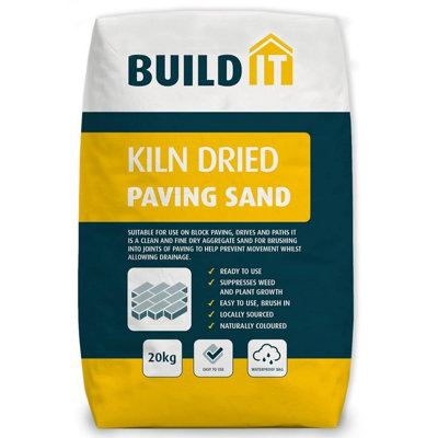  - Silver Star Kiln Dried Sand 20KgPremium Paving Sand For JointsDriveways & PatiosBlock Paving SandIdeal Kiln Dried Sand