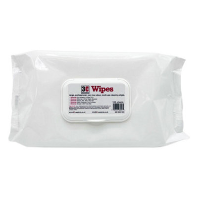  - 3C Sealants Professional Multi-Purpose Cleaning Wipes100 SheetsLarge SizeLow Odour