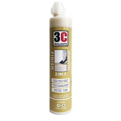  - 3C Sealants Smooth Finish 2 In 1 Fine Surface Filler 250Ml