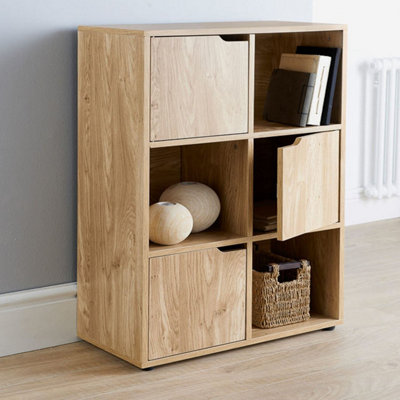 Spot On Dealz Cube Storage Unit Bookcase With Drawers 6 Cubes 3 Doors Shelving from B&Q