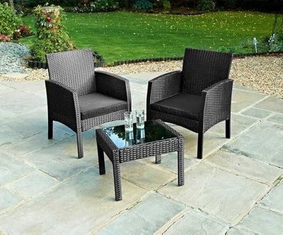 Spot On Dealz Bistro Table And Chairs Set 2 Rattan Garden Furniture Sets Armchair Patio Chair from B&Q