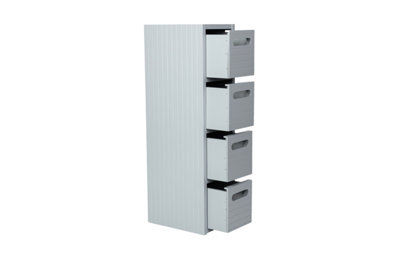 Spot On Dealz Bathroom Storage Cabinet 4 Drawer Unit Wooden Cupboard Bathroom from B&Q