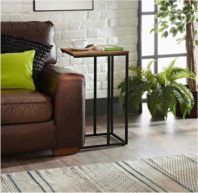 Spot On Dealz Sofa Side Table Living Room End Tables C Table Slim Smart Table Wooden Coffee Tea Table Bedroom Office Shelving Unit Oak from B&Q