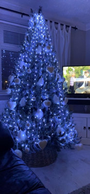 Spot On Dealz 672 Led Christmas Lights Sparkle Cascading Micro Tree Lights Christmas Decorations Outdoor Home Garden Indoor Xmas  Cool White from B&Q