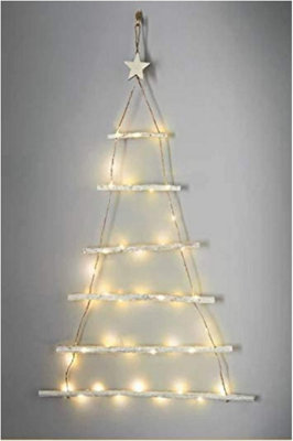 Spot On Dealz 40 Indoor Christmas Decorations Lights Twig Wall Tree Led Christmas Lights Ornament Warm White Xmas Wall Decoration Lighting White from B&Q
