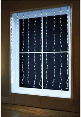 Spot On Dealz 240 Led Outdoor And Indoor Christmas Lights  Cascading Waterfall CurtainCool White Festive Decor from B&Q