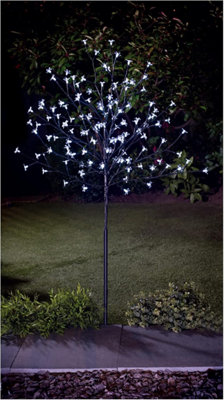Spot On Dealz 1.8M Cherry Blossom Tree Outdoor Christmas Decorations 352 White Led Tree Lights With Metal Flat Base Garden Ornaments from B&Q
