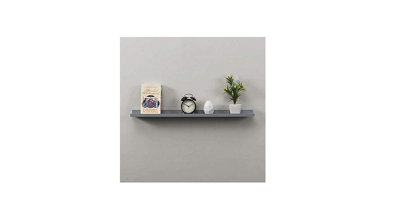 Spot On Dealz Set Of 2 Shelf 80Cm Wide Photo Wall Mounted Floating Shelves Decoration Bedroom Living Room Storage (Gray) from B&Q