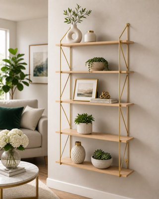Viroqua 5 Piece Floating Shelf - Image 4