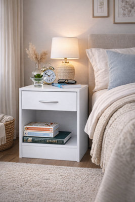 Spot On Dealz Bedside Table Small Side Table Living Room Tables End Cabinet Furniture Bedroom Indoor Storage from B&Q