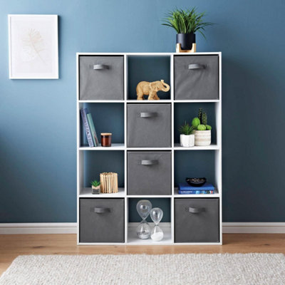 B&Q -  12 Cube Storage Unit Book Case Wooden Storage Cabinets Book Shelf