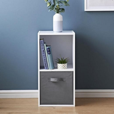 Spot On Dealz 2 Cube Storage Unit Small Bookcase Wooden Bookcase Shelving Units Display Furniture Indoor Living Room Décor from B&Q