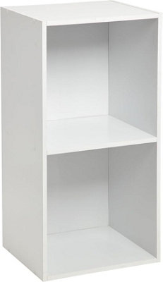 Spot On Dealz 2 Cube Storage Unit Small Bookcase Wooden Storage Cabinets Book Shelf