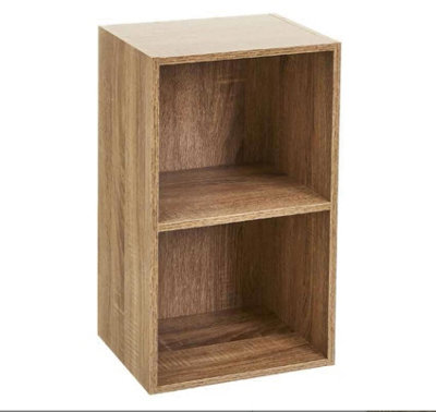 Spot On Dealz 2 Cube Storage Unit Small Bookcase Wooden Storage Cabinets Book Shelf Shelves Bookcases from B&Q