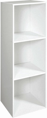 Spot On Dealz 3 Cube Storage Unit Small  Book Shelf Shelves Bookcases And Shelving Units Display Furniture Indoor Living Room Decor White from B&Q