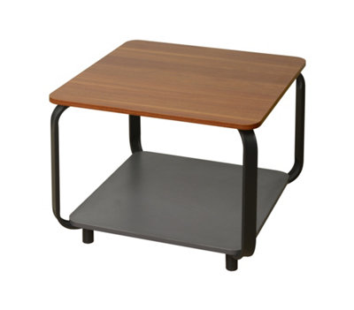 Spot On Dealz Side Table 2 Tier Living Room Tables Bedside Metal Frame Coffee End Occasional Tables from B&Q