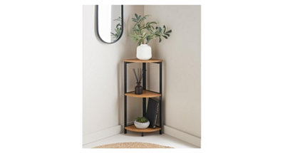 B&Q -  Corner Shelf 3-Tier Storage Shelves Small Bookshelf Corner Storage Unit