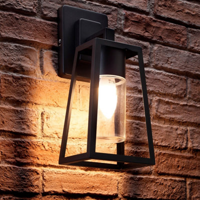 Auraglow Outdoor Glass Vintage Wall Light E27BlisworthWarm White (3000K) from B&Q
