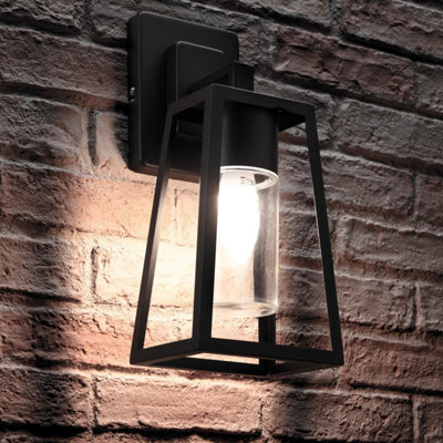 Auraglow Outdoor Glass Vintage Wall Light E27BlisworthCool White (6500K) from B&Q
