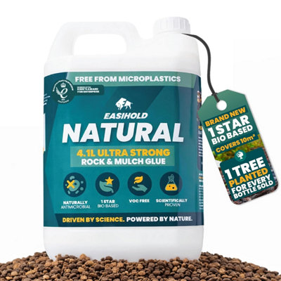 Vuba Easihold 4.1 L Gravel GlueRockStone Adhesive & Mulch BinderNatural Non-Toxic Ready-To-UsePea & Bark Stabiliser For from B&Q