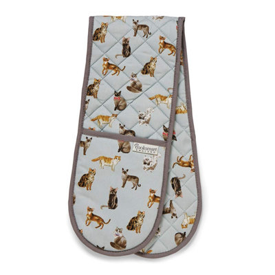 Cooksmart Curious Cats Double Oven Glove from B&Q