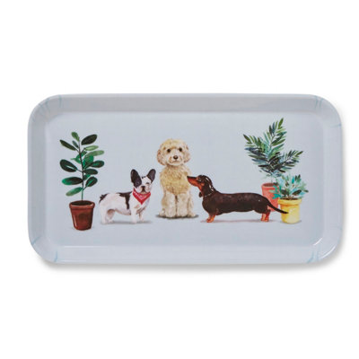 Cooksmart Curious Dogs Small Tray from B&Q