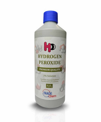 Trade Chemicals Hydrogen Peroxide 3% Hp H2O2 10 Vols (500Ml) from B&Q