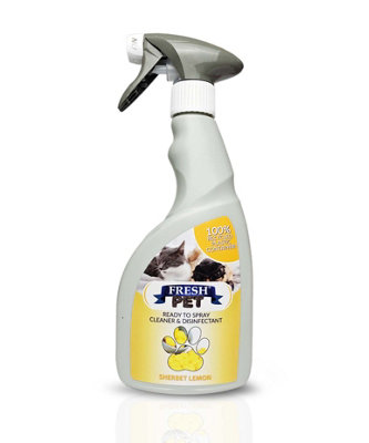Trade Chemicals Fresh Pet DisinfectantReady To Spray Sherbet Lemon 500Ml