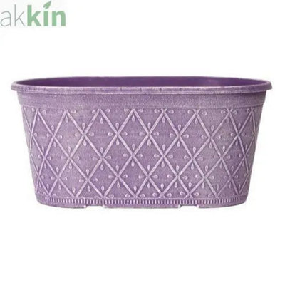 Prisma Decorative Planter Oval 12"Raisin from B&Q
