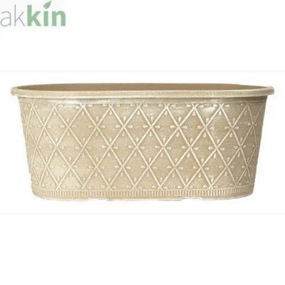 Prisma Decorative Planter Oval 16"Ginger from B&Q